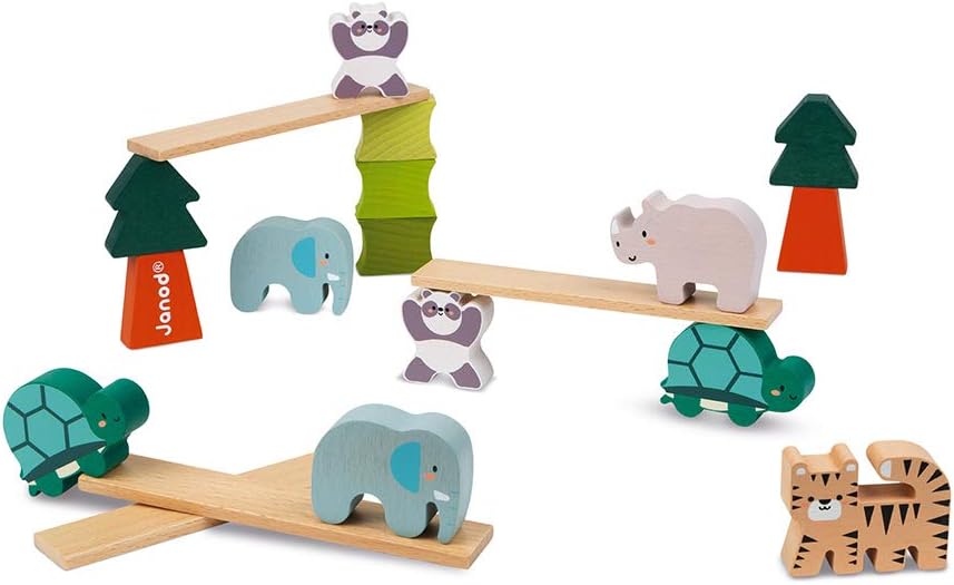 Janod, The Balancing Animals, Balancing Game, Educational and Early Years Game, Teaches Fine Motor Skills - Image 3