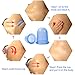 EPABO Silicone Anti Cellulite Suction Cup - Anti-aging Massage Set Cupping Therapy - For Body Natural Pain Relief, Face Wrinkles Reduction - 1 Large and 1 Medium