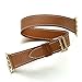 AWSTECH 38mm Luxury Genuine Leather Extra-Long Double Tour Band Strap Bracelet Replacement Watch Band With Adapter Clasp for for Apple Watch Series 1 Series 2 Brown