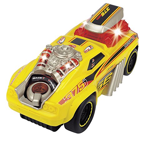 Dickie Toys 203765001 Skullracer, motorisiertes Spielzeugrennauto, mit Wheelifunktion, Licht und Sound, 24 cm – Bild 7