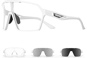 SCVCN Photochromic Cycling Glasses Men Women Clear Mountain Bike Sunglasses Sports Baseball Riding MTB S327