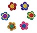 Hyamass 6 Packs (Approx 150pcs) Glitter Stickers for Kids Crafts - Colorful Self-Adhesive Flower Foam Stickers, Arts & Crafts Supplies for Greeting Cards, Home Decor with Assorted Sizes (Flower)