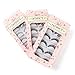 Davocy Multipack Demi Wispies Fake Eyelashes Handmade Natural Cross False lashes Volume and Reusable(1 Pack 5 Pairs)