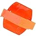 Heavy Duty Reflective Armband ID Badge Holder- Hi Visibility - Bright Orange with Adjustable Elastic and Hook & Loop Strap by Specialist ID
