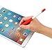 Apple Pencil Magnetic Sleeve ZOVER Silicone Holder Grip with Cap for Apple iPad Pro Pencil (Apple Pencil Not Included)- Red