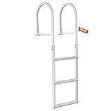 VEVOR Removable Dock Ladder 3 Steps, 500lbs Load