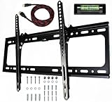 e-onsale Universal Flush Tilt Dual Hook Flat Screen TV Wall Mount Bracket for 32 to 65