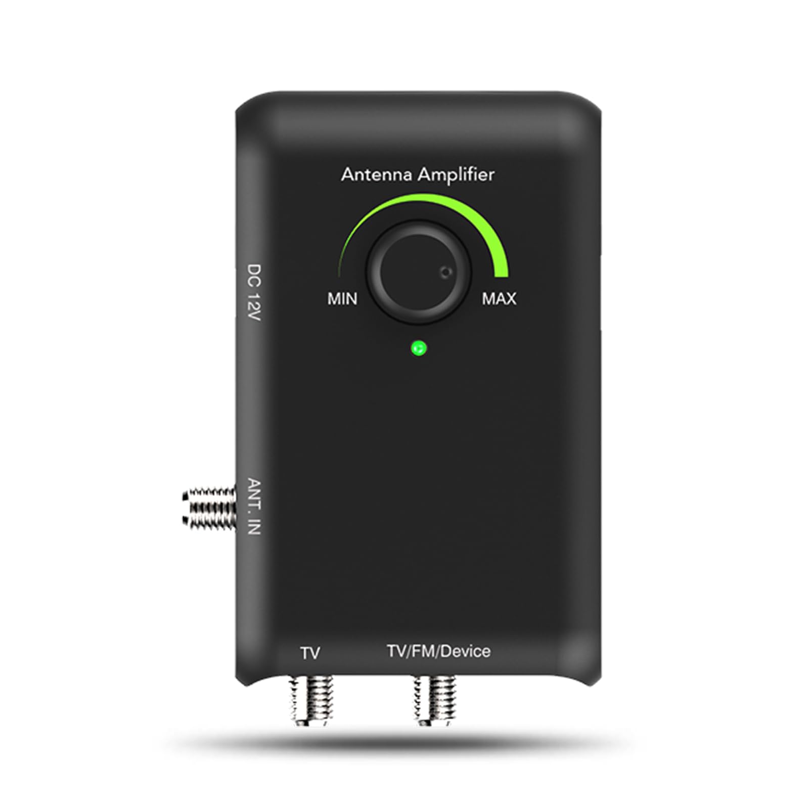 ANTOP HD Smart Boost Antenna Amplifier, HDTV Signal Booster, Amplifier with Dual Outputs for TV and Second Device,Enhances VHF/UHF/FM Reception,Compatible with All Antenna Brands, SBS-602B