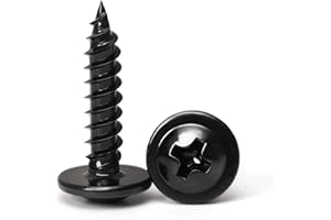 Black Wood Screws, #8×3/4 inch 300Pcs Black Phillips Modified Truss Head Wood Screws Quick Metal Self Tapping Zinc Oxide Used in Household Appliances,Furniture,Woodworking by B1jounie YA
