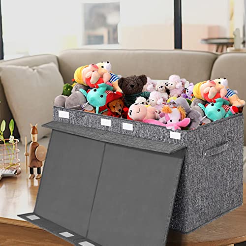 VERONLY Large Toy Box Chest Storage with Lid Kids Collapsible Toy