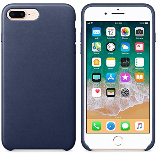 AIMTOPPY Ultra-Thin Leather Soft Protective Case Cover For iPhone 8/7 plus 5.5inch (free, Blue)