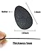 DR.DUDU 10 Pairs Self-Adhesive Anti-slip Shoe Grips Shoes Sole Protector Tape Black, 2.9''x1.9''