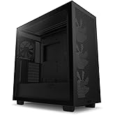 NZXT H7 Flow Mid-Tower ATX PC Gaming Case - High Airflow, Tempered Glass, RGB Fans
