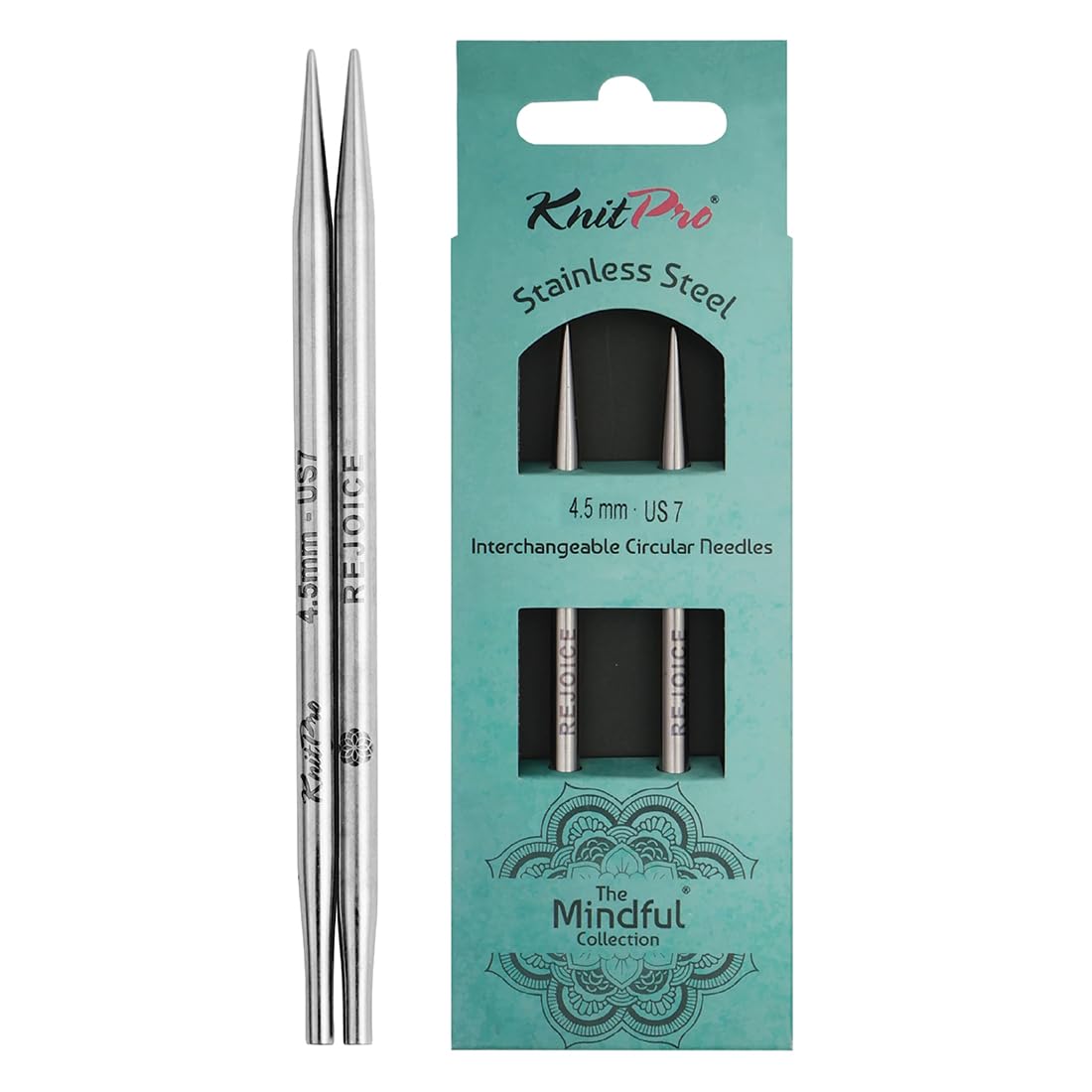 KnitPro The Mindful Collection Interchangeable Circular Needles 4" (10cm) | 4.50mm