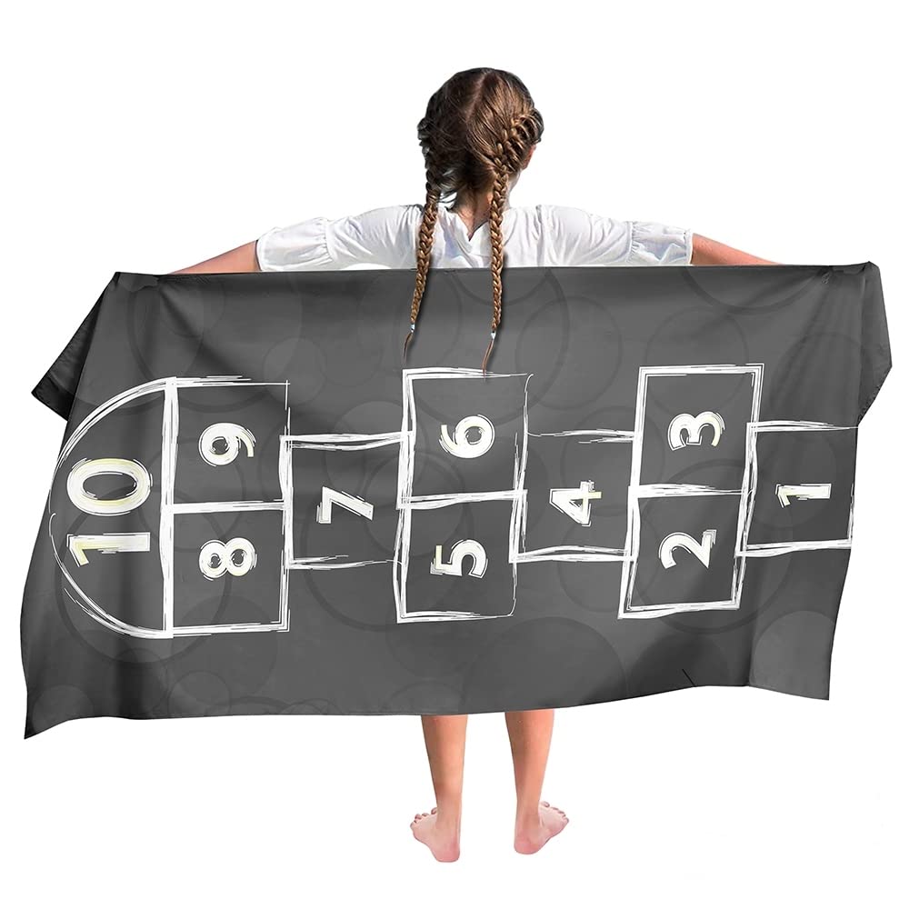 Ulticool Microfibre Children's Towel 140 x 70 cm - Beach Toy Heaven and Hell Unicorn - Lightweight Travel Towel Quick Drying Bath Towel Beach Towel Microfibre - Travel Beach Child