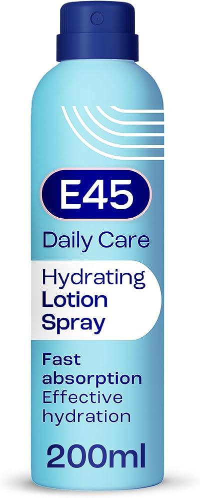 E45 Hydrating Lotion Spray 200ml for Dry Skin – Fast Absorbing, Fragrance Free