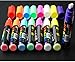 Chris-Wang 10MM Jumbo Tips Liquid Chalk Markers, Eraseable Vibrant Colors, Child Friendly, Use On Windows/Mirrors/LED Writing Board/Whiteboard/Chalkboard Labels - 8 Pack