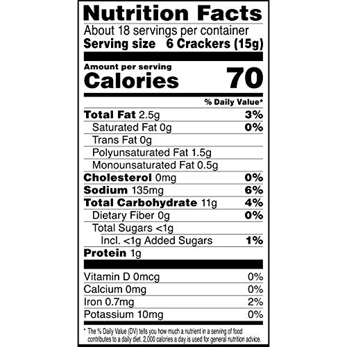 TOWN HOUSE PITA OVEN BAKED CRACKERS, LUNCH SNACKS, SNACK CRACKERS, SEA SALT, 9.5OZ BOX (1 BOX)