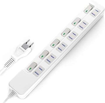 Amazon Saybour 電源タップ 個別スイッチ 節電タップ おしゃれ省エネ