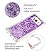 S8 Plus Case for Women, Cattech Glitter Liquid Sparkle Floating Luxury Bling Quicksand [Drop Protection] [Non-Slip Grip] Slim Clear Soft TPU Cover for Samsung Galaxy S8 Plus + Stylus (Purple)