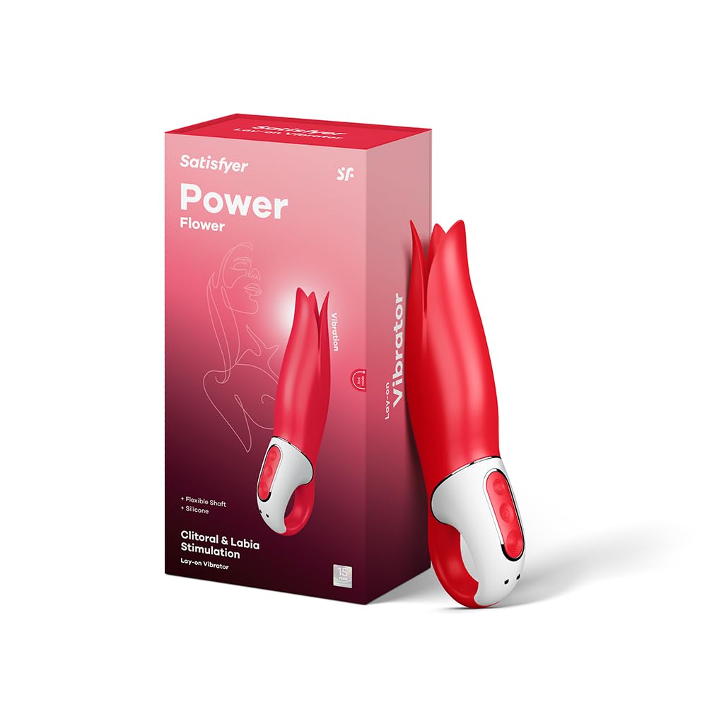 Satisfyer Power Flower G-spot Vibrator | Clitoris Massager Adult Sex Toy | 12 Vibration Modes for Women | Waterproof (IPX7) & Rechargeable | Ultimate Sexual Pleasure