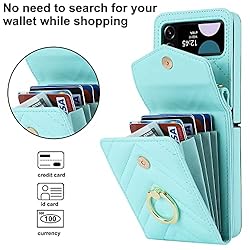 Asuwish Phone Case for Samsung Galaxy Z Flip 3 5G