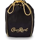 Crown Royal Black Bag w/Gold Drawstring Storage Gift Bag Shiftboot Carrying Dice or Games Fabric for Sewing