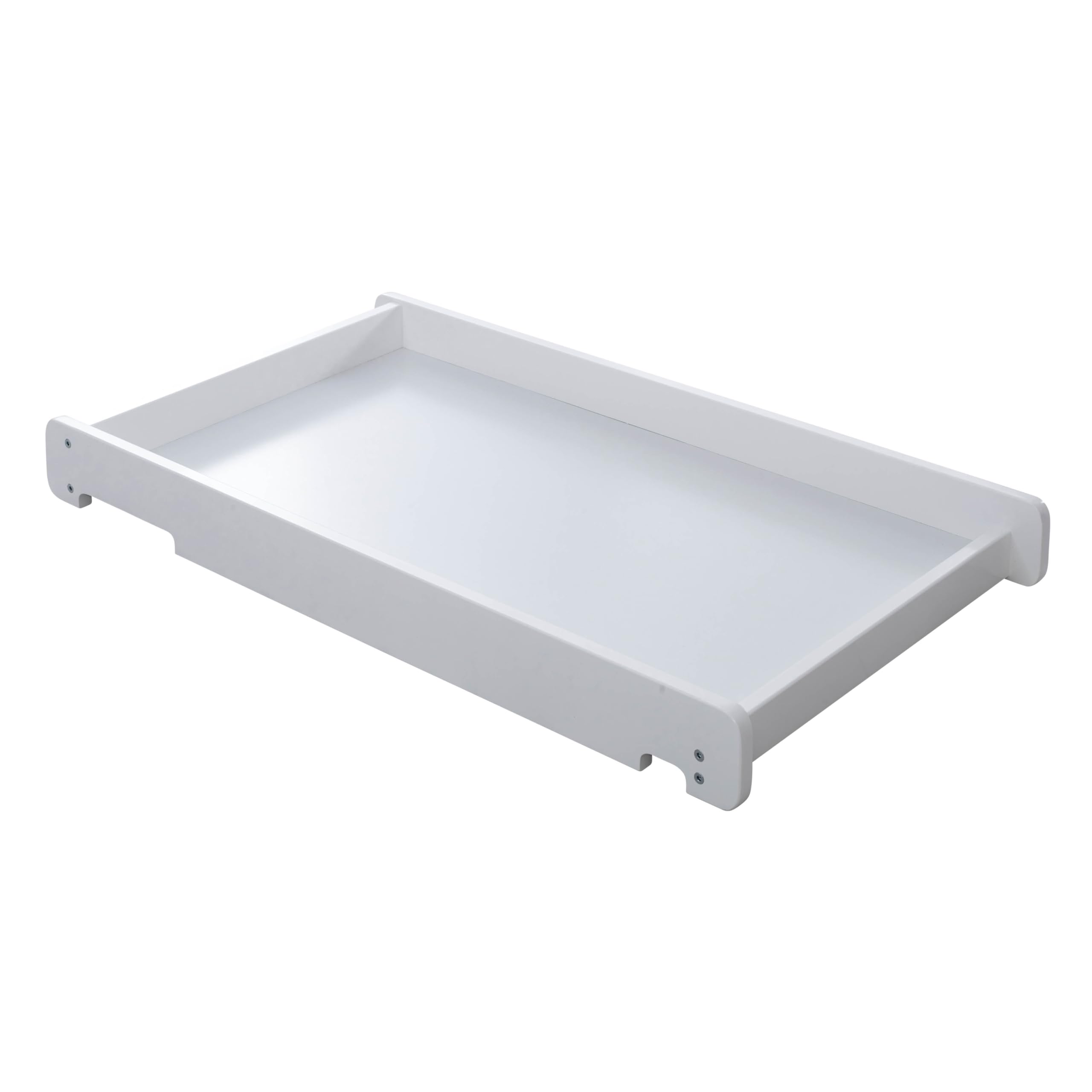 Ickle Bubba Coleby Universal Cot Top Changer – Premium New Zealand Wood, Fits Most Cots & Cot Beds, Suitable from Birth to 12 Months, Easy Clean, Compact Changing Solution (White)