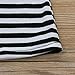 FEITONG Toddler Little Girl Casual Short Sleeve Party Striped Princess Dresses (2-3Years, Black)