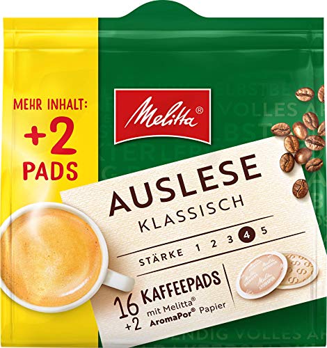 Melitta Auslese klassisch gemahlener Röstkaffee in Kaffee-Pads 10 x 16 + 2 Pads, Kaffeepads für Pad-Maschine, starke… – Bild 3