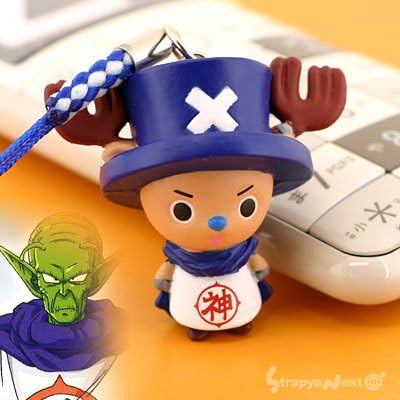 Amazon ドラゴンボール ワンピース 少年ジャンプ40周年 夢の最強コラボ根付ストラップ 神様チョッパーマン 家電 カメラ オンライン通販