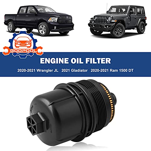 Ecodiesel Engine Oil Filter 68507598AA 68498720AA Compatible with Jeep