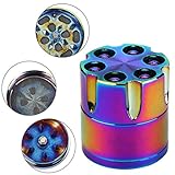 Vanvler Metal Tobacco Grinder, Herb & Spice Smoking Grinder Spice Graters Cursher 3-layer (Multicolor)