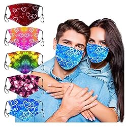 Gerichy Lovers Facemask for Adults, Bandana Face