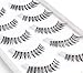 AJOY 3 Styles 15 Pairs Demi Wispies False Eyelashes Multipack, Natural Strip Lashes Pack, Invisible Band Eyelashes, Tapered Criss-Cross and Corner Wing Professional Lashes Set, R-15P