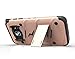Zizo Bolt Cover for Samsung Galaxy S7 Edge [33mm 9H Tempered Glass Screen Protector] Dual-Layered [Military Grade] Case Kickstand Holster Beltclip – Rose Gold/Black