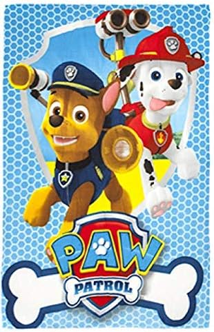 ITP IMPORTS PAW Patrol Blue Licensed Kids Boys Girls Character Super Soft Coral Fleece