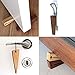 Door Stopper Decorative Doorstop Wedge- Pack of 1, Multi Surface Wooden Door Stop with Elastic Rubber Band, Non-Slip Door Stops with Heavy Duty, Quality Design for All Surfaces (Brown,1)