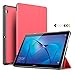 IVSO HUAWEI MediaPad T3 10.0 Case - Ultra Lightweight Slim Smart Cover Case-will only fit HUAWEI MediaPad T3 10.0 inch Tablet (Red)
