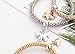ISAACSONG.DESIGN Women Men Beaded Couple Bracelet, Stainless Steel Gold Bead Ball Stacking Elastic Bracelet Jewelry（2 pcs 6mm Gold Bead Bracelets Set）