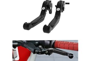 Mantt Brake Clutch Lever Set Fit for 2024 KLR650 KLR 650 2023 2022 Motorcycle Adjustable Extendable Foldable Clutch Brake Lev
