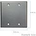 ENERLITES Blank Device Stainless Steel Wall Plate, Metal Corrosive Resistant Cover for Unused Outlets Light Switches Holes, Size 2-Gang 4.50