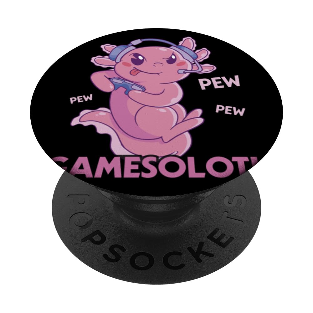 Axolotl Lover Gamesolotl Kawaii PopSockets Swappable PopGrip