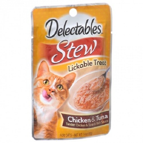 DELECTABLES STEW CHICKEN & TUNA 5 X 1.4 OZ POUCHES (2-BOXES)(5 X 1.4 OZ POUCHES EACH BOX)( TOTAL NET WT 14 OZ)