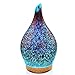 280ml Essential Oil Diffuser 3D Glass Aromatherapy Ultrasonic Humidifier – 7 Color Changing LEDs, Waterless Auto-Off,Timer Setting, BPA Free for Home Hotel Yoga Leisure SPA Giftthumb 1