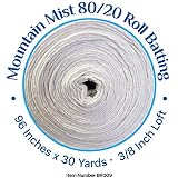 80/20 Cotton Polyester Blend Batting 96 Inches by 30 Yards