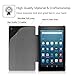 Fintie Slim Shell Case for Amazon Fire HD 8 (Previous Generation - 6th) 2016 Release, Super Slim Lightweight Standing Cover with Auto Wake/Sleep, Black