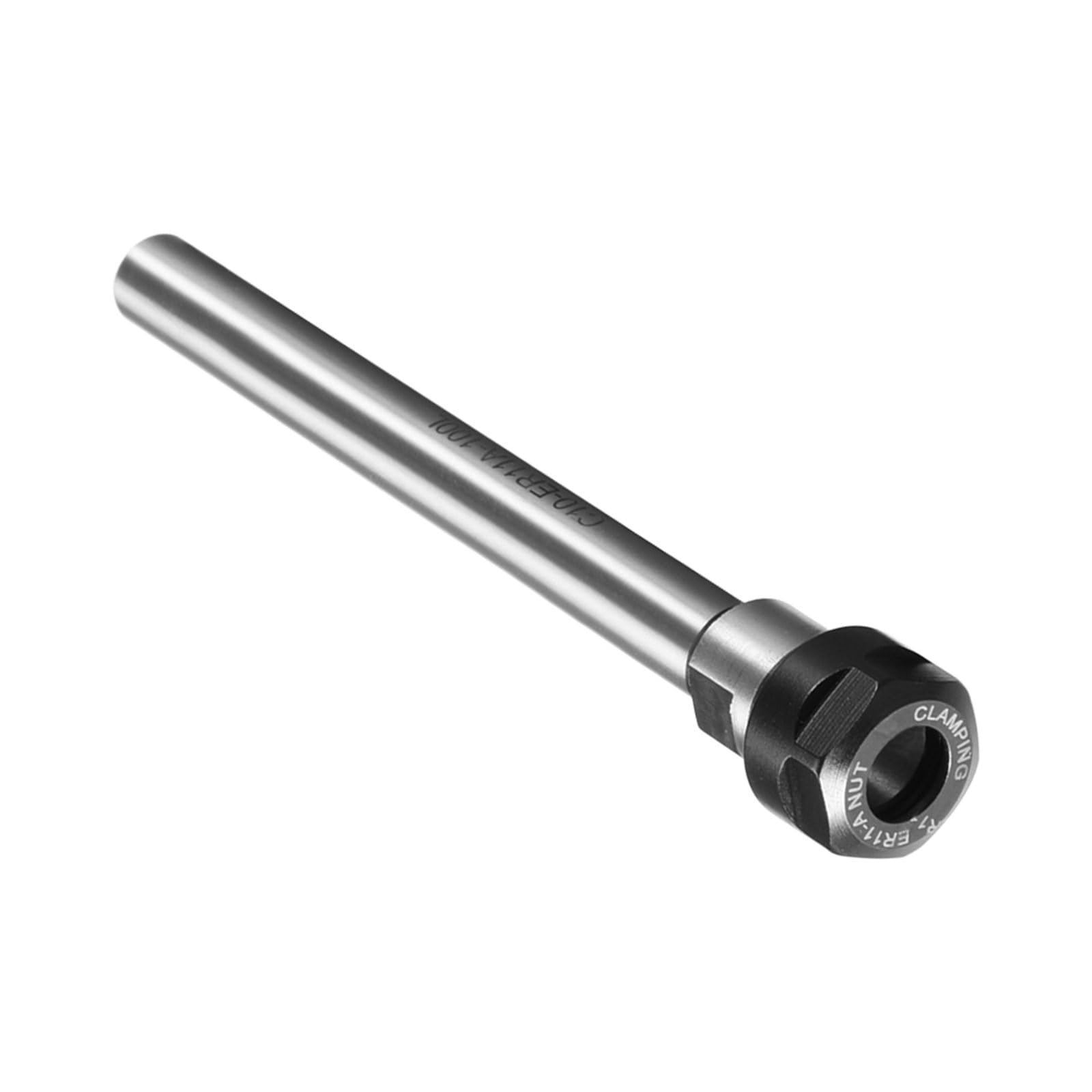 CoCud C10 ER11A 100L Router Collet Chuck Extension Rod, 2/5" Dia 4" Shank Length, Straight Lathe CNC Milling Tool Holder - (Applications: for Woodworking Trimming)