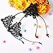 Hotop Cat Headband Lace Ear Headbands Cat Ear Hairband for Women Girls, Black, 2 Pieces