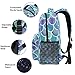 ZZKKO Colorful Mermaid Scale Boys Girls School Computer Backpacks Book Bag Travel Hiking Camping Daypack